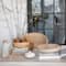 Hello Honey® Mango Wood Bowl with White Enameled Interior Set